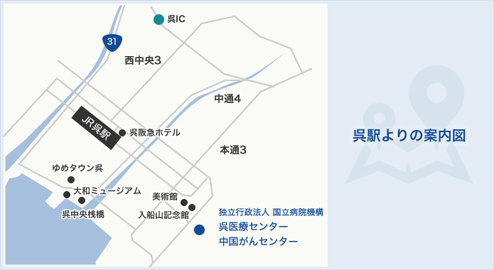 イメージ 呉駅よりの案内図